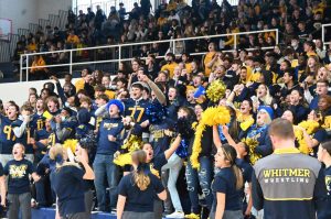 Whitmer Panthers cheer and enjoy a pep rally before a Friday night football game.